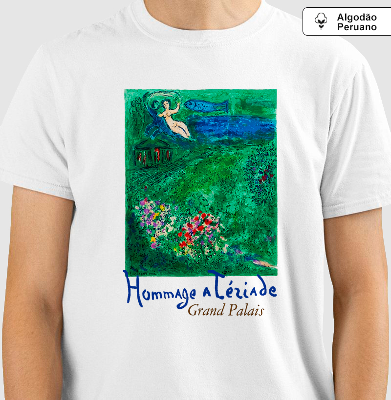 Camiseta Marc Chagall Hommage A Tériade Algodão Peruano Branca