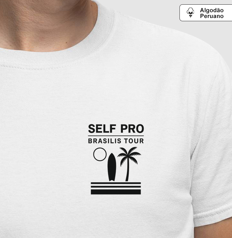 SELF PRO BLACK - Camiseta Algodão Peruano