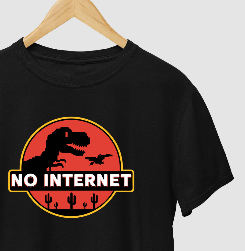 Camiseta Sem Internet - Camiseta
