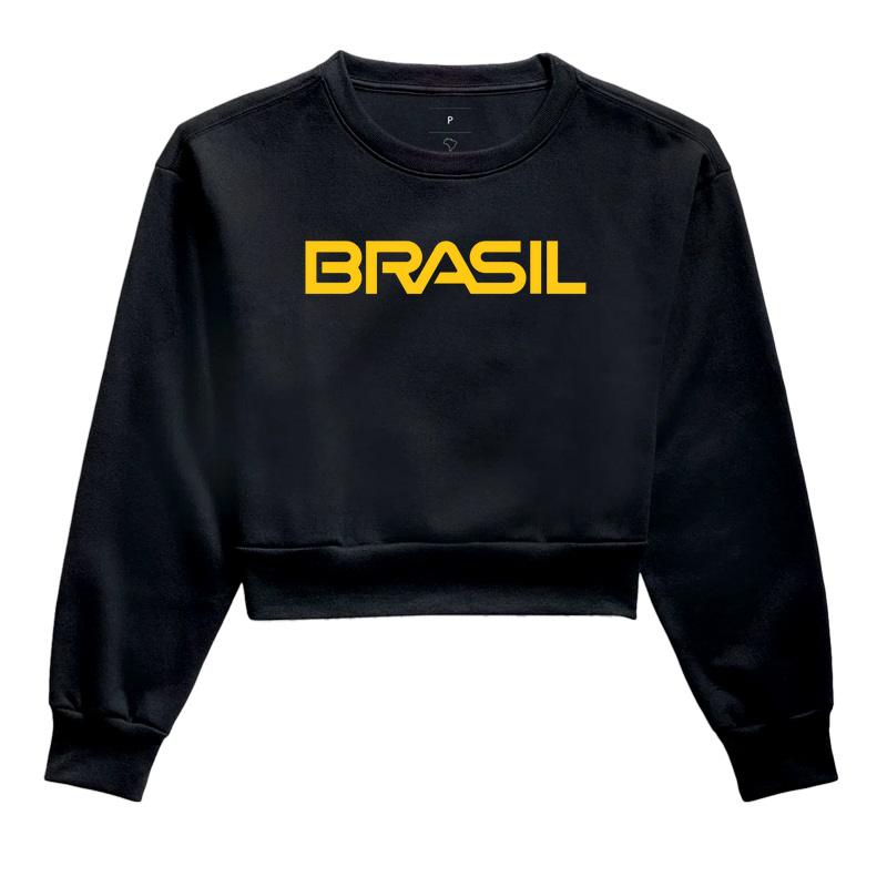 Moletom Cropped Brasil
