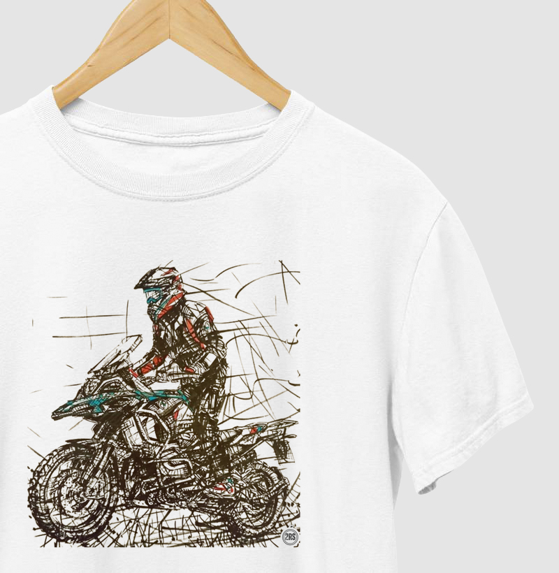 Camiseta Motociclista Pé na estrada!