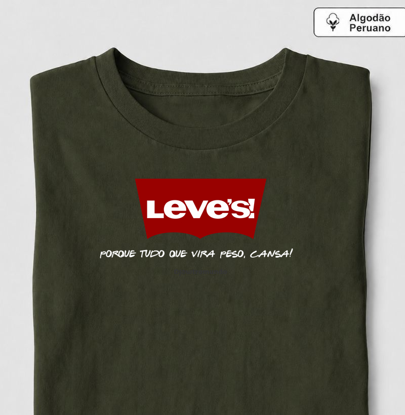 DJOWTROMUNDO® — LEVES - Camiseta Algodão Peruano