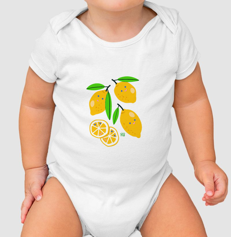 Body Infantil Baby Limones