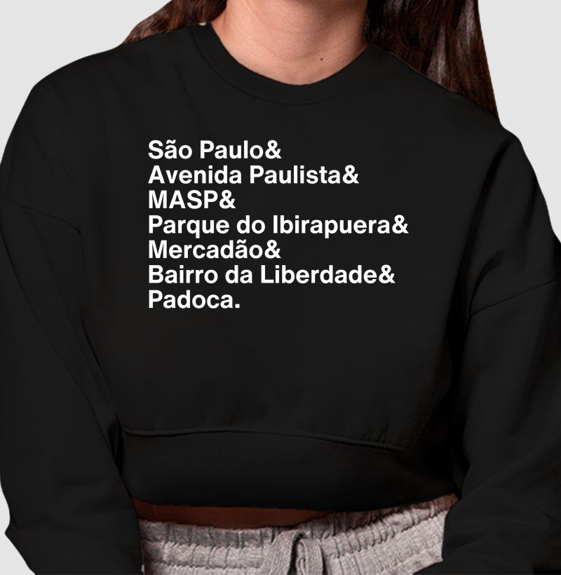 São Paulo - Cropped Moletom