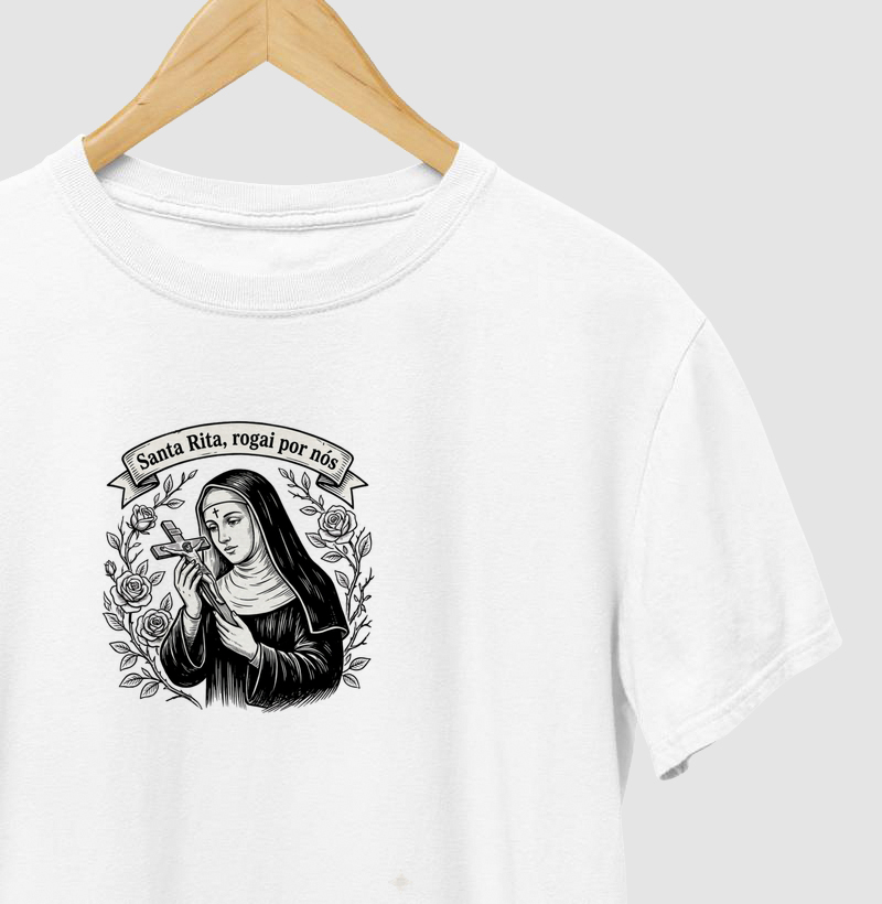 Camiseta Santa Rita rogai por nós