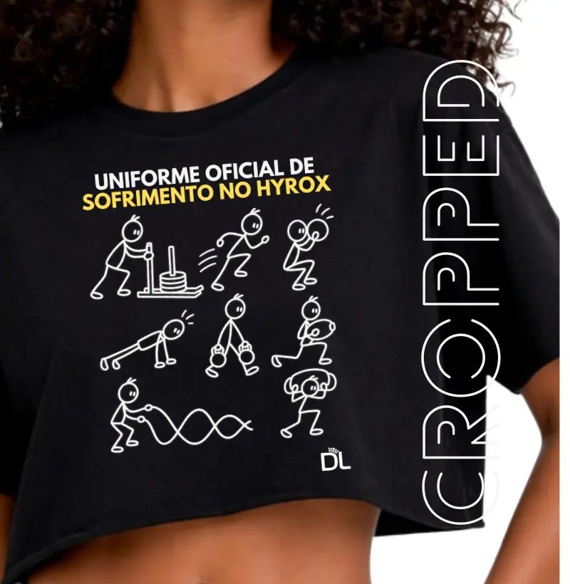 Uniforme Oficial de Sofrimento no Hyrox - Cropped