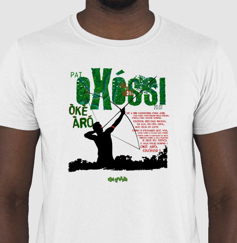 camiseta OXÓSSI oração masculina