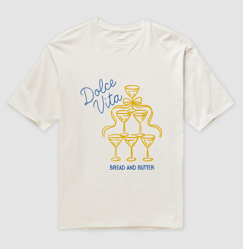 Camiseta Oversized Dolce Cin Cin 