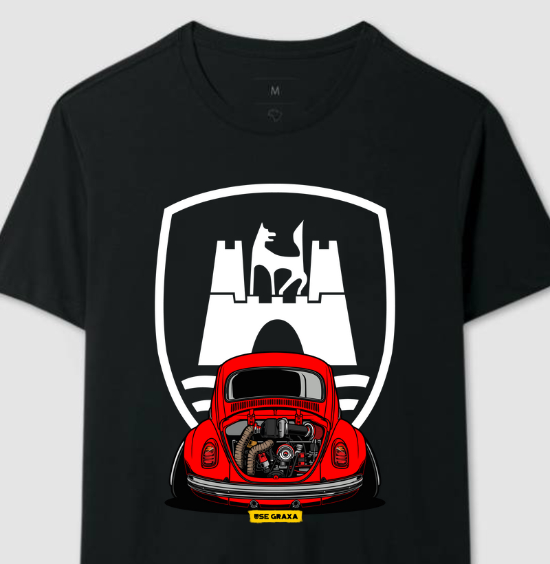 Wolfsburg VW Fusca Vermelho