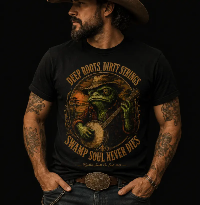Camiseta Blue Grass Swamp Soul