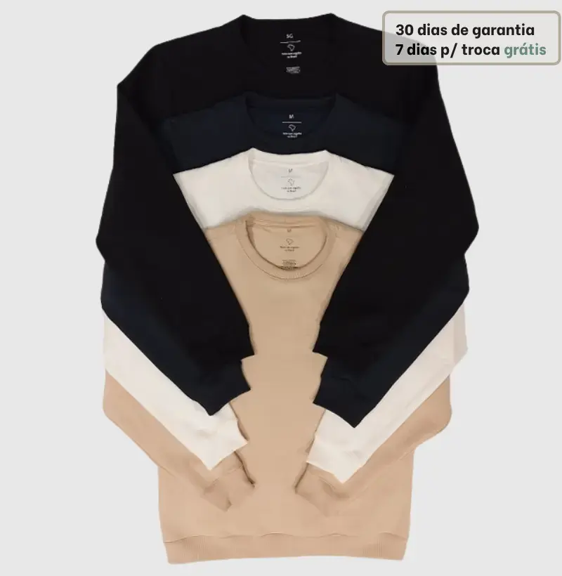 Moletom Suéter Liso