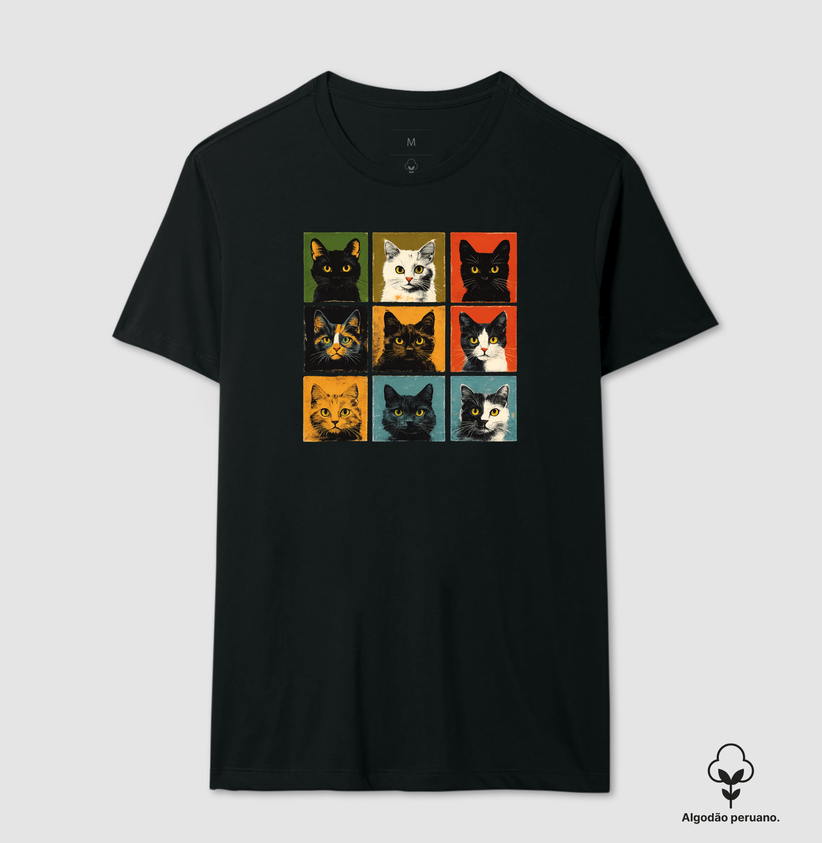 Camiseta Retratos de Gatos
