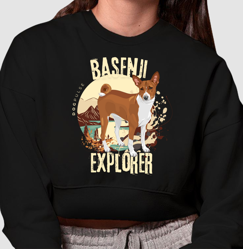 Cropped Moletom Dog Pulse Basenji Explorer – Silent Tracker