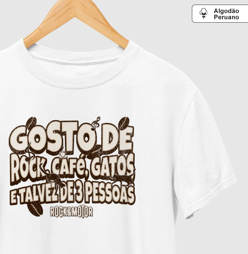 Rock, Café, Gatos e 3 Pessoas