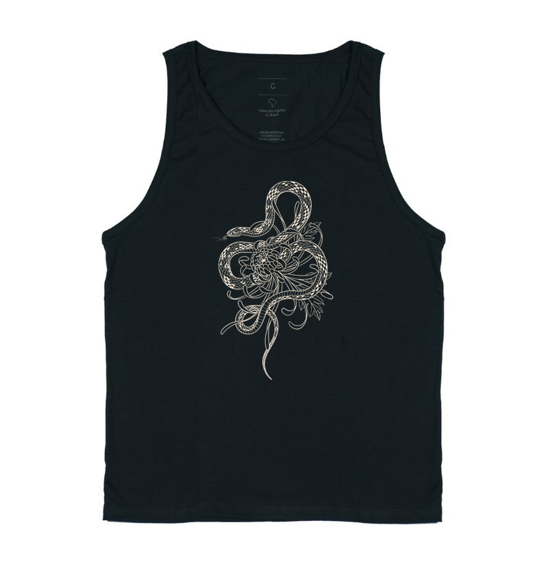 Serpente e crisântemo 