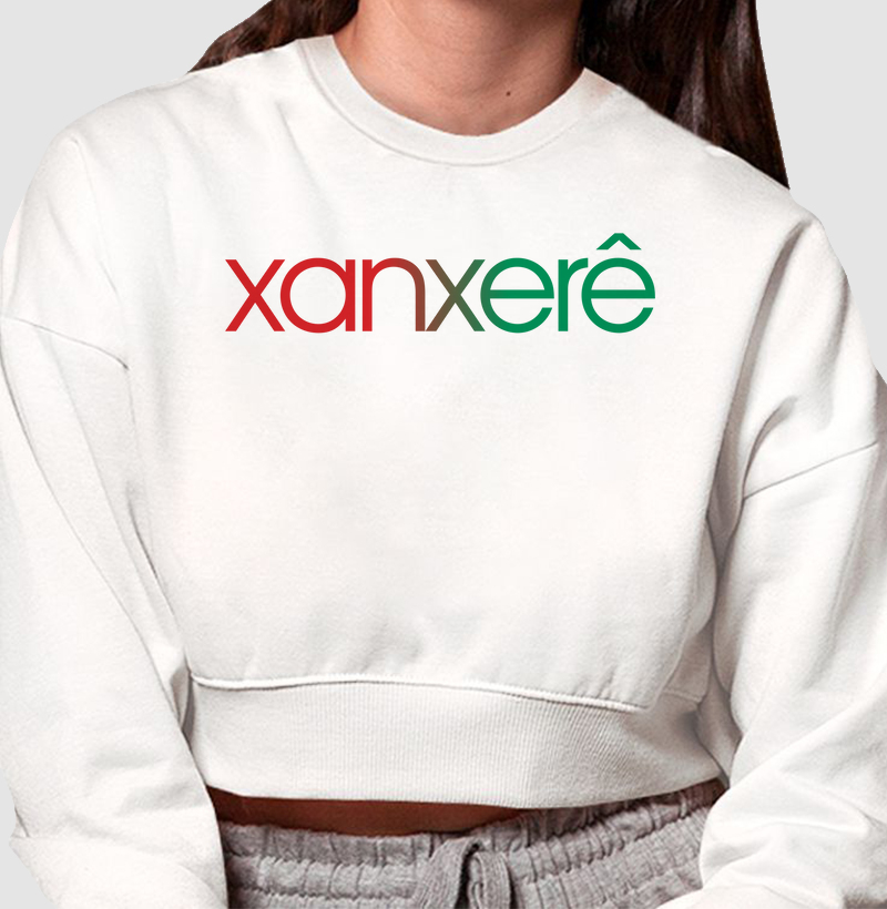 Cropped Moletom Xanxerê Cores da Bandeira