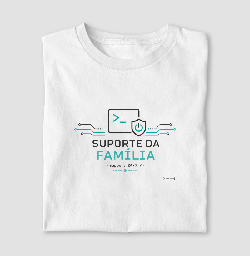 Camiseta Suporte da Família — support_24/7