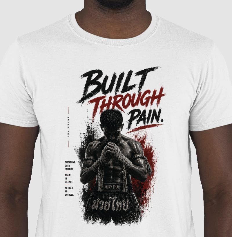 Camiseta masculina Built Through Pain