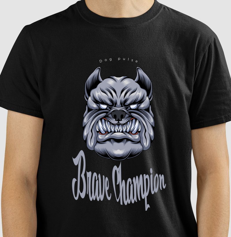 Camiseta Dog Pulse Brave Champion