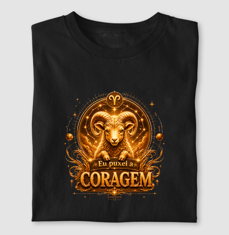 Pai Ariano +Eu Puxei a Coragem - Camiseta