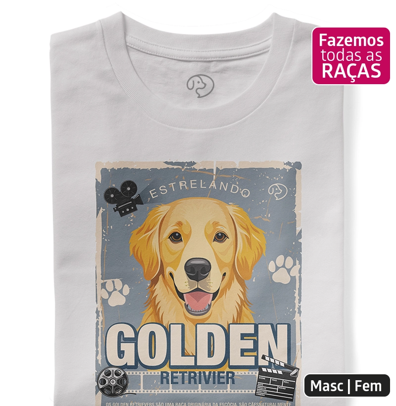 Cartaz de Cinema Golden Retrivier