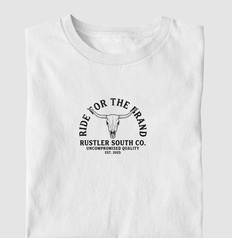 Camiseta Country Masculina e Feminina Ride for the Brand Rustler South Co.