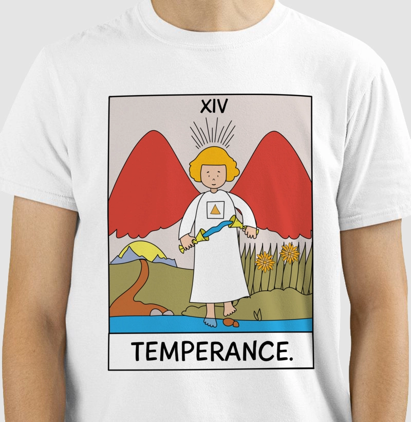 Camiseta Big Carta - Temperance - Estampa Tarot