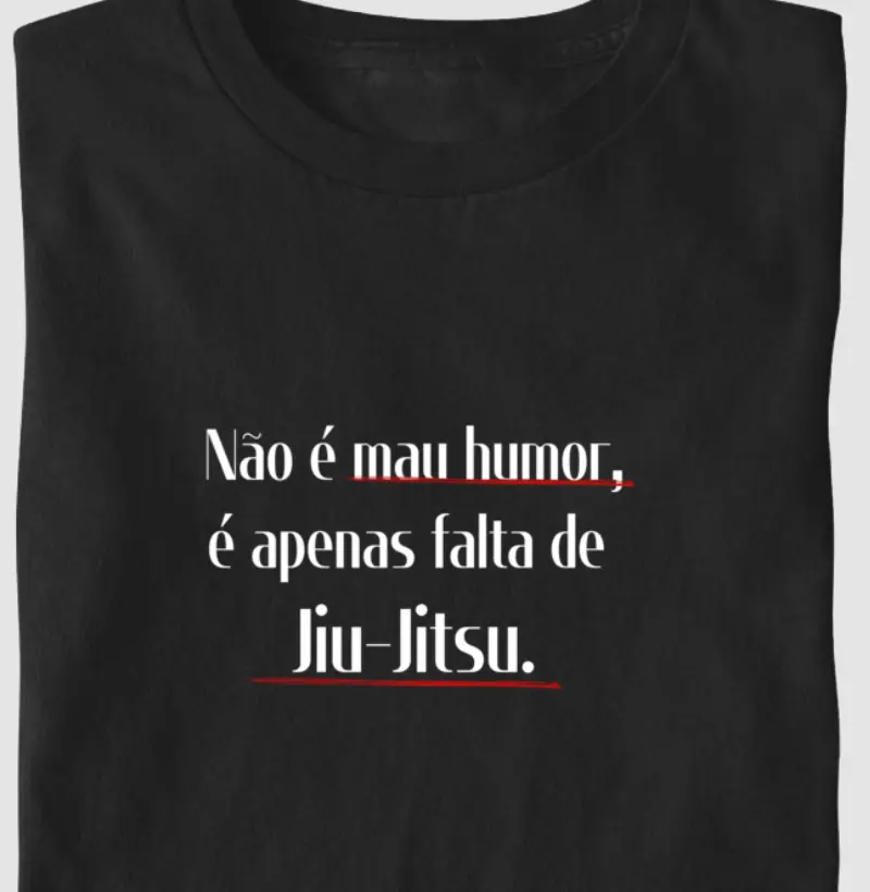Não é mau humor, é apenas falta de  Jiu-Jitsu