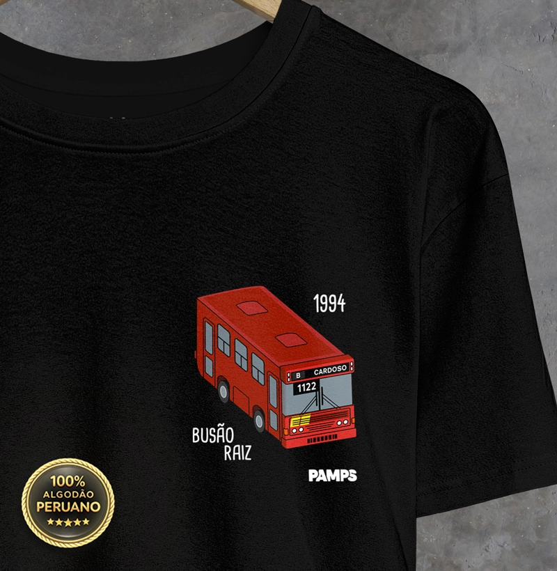 BUSÃO RAIZ 1122 B CARDOSO - Camiseta Algodão Peruano