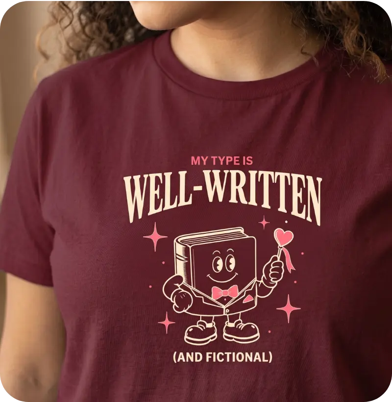 Camiseta Bookish Girl — Well-Read, Hard to Impress