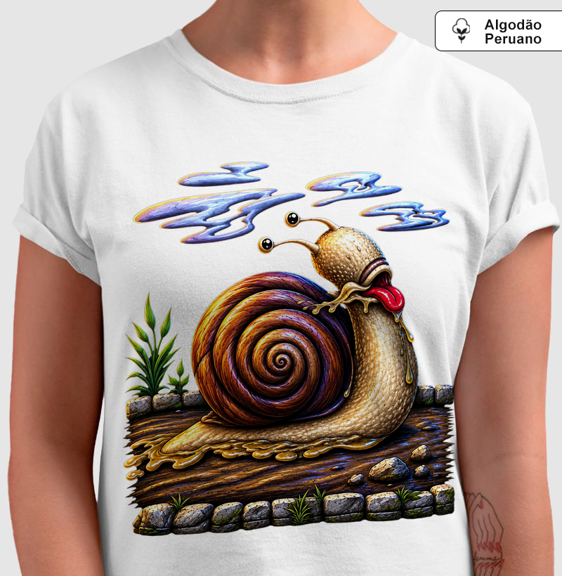 Camiseta Algodão Caracol 3D