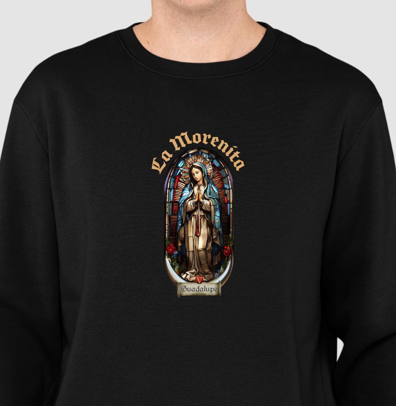 Suéter de moletom Guadalupe La Morenita