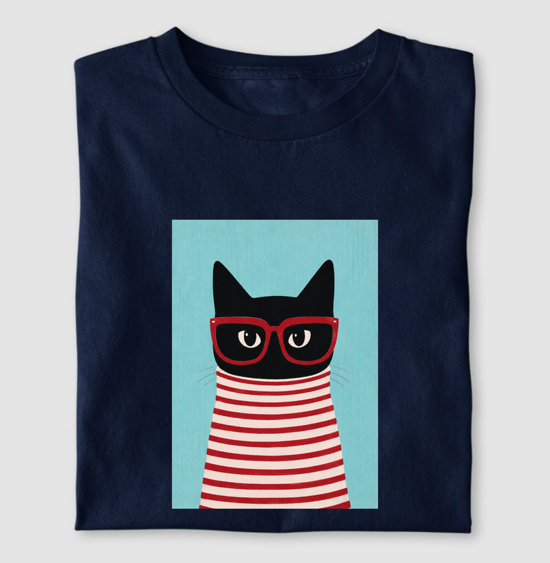 Gato Retrô - Camiseta