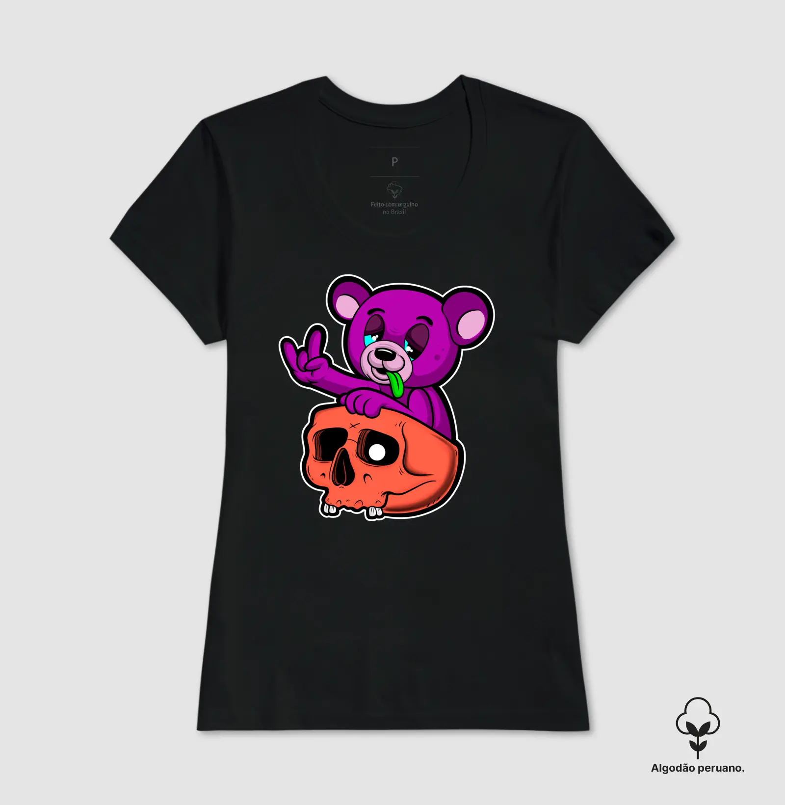 Baby Look Premium Bear Skull