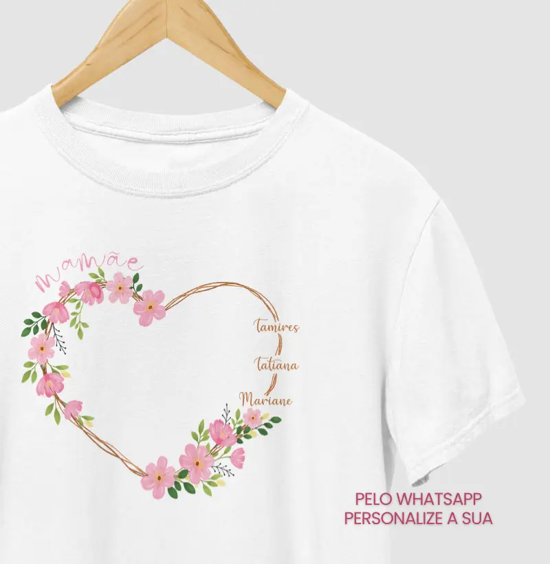 Coração de mãe - Personalizada