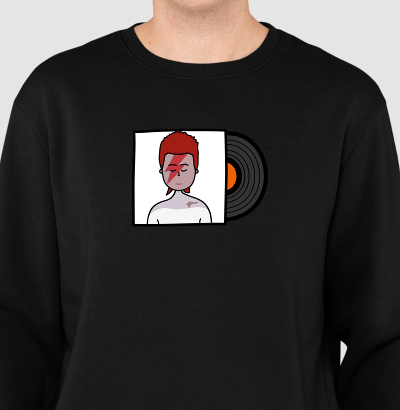 Suéter Moletom Inspiração David Bowie