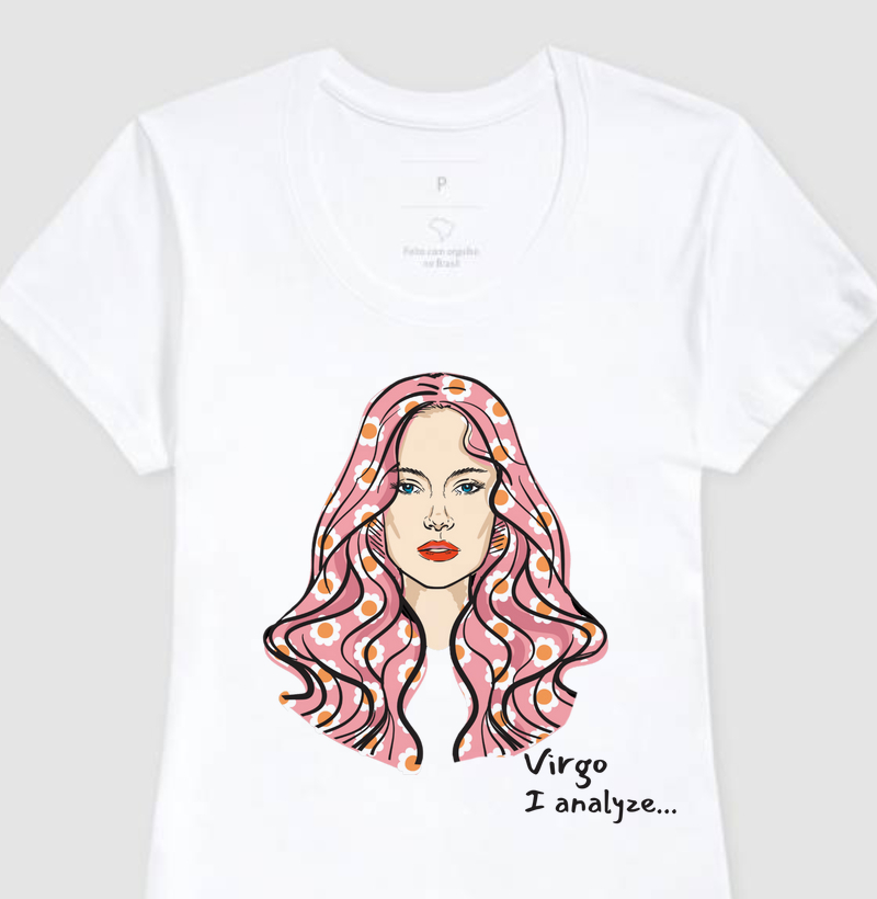 Camiseta Virgo (feminina e masculina)