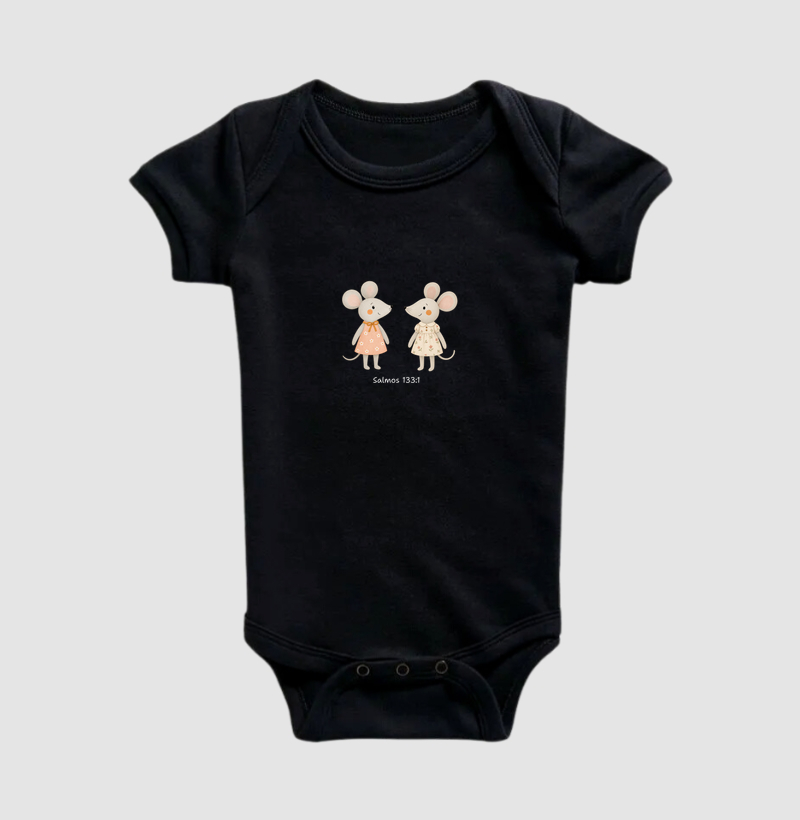 Irmãs em União — Salmos 133:1 - Body Infantil