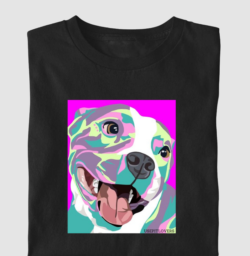 Arte Pit bull em textura