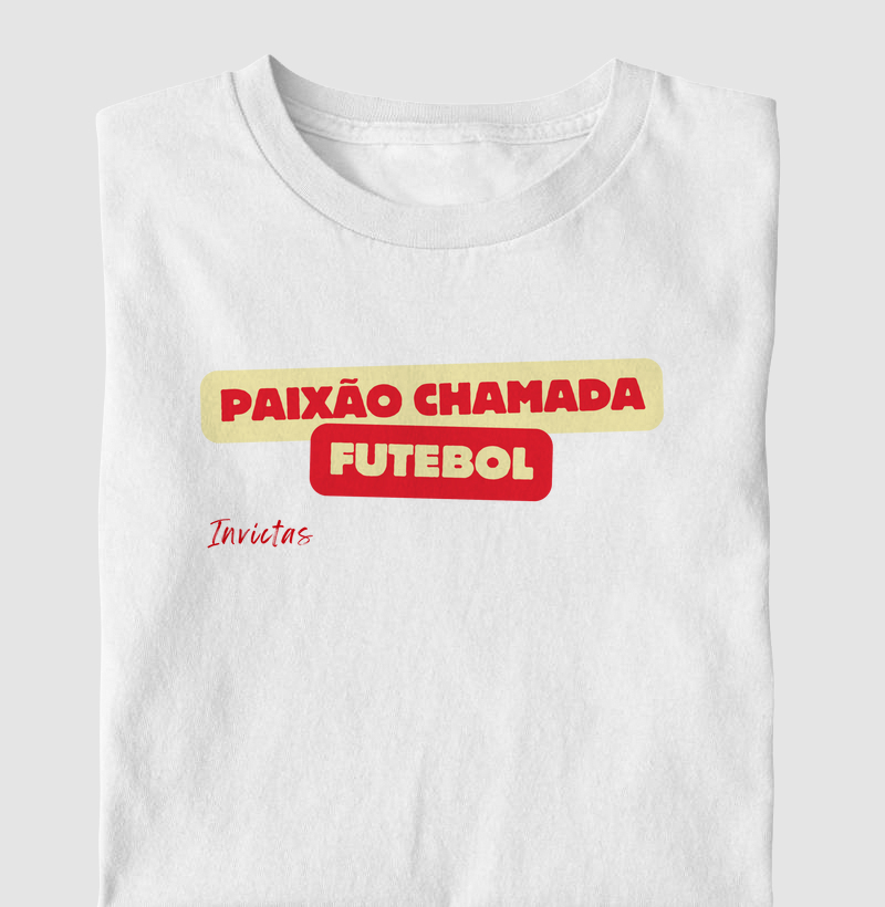 Camiseta Algodão Penteado - Paixão Chamada Futebol