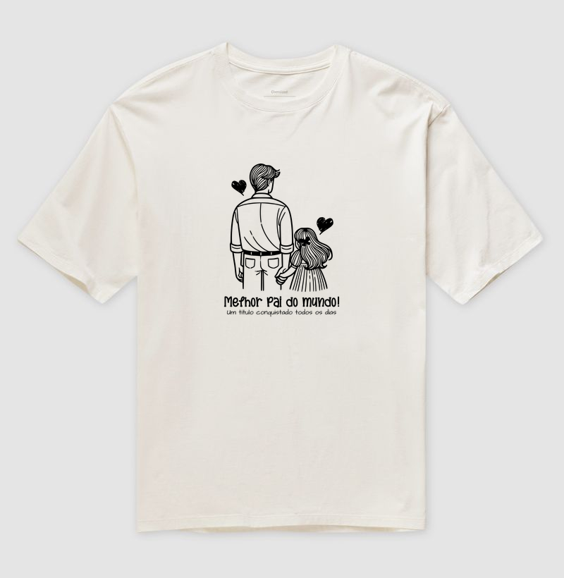 Camiseta Masculina Título Melhor Pai do Mundo