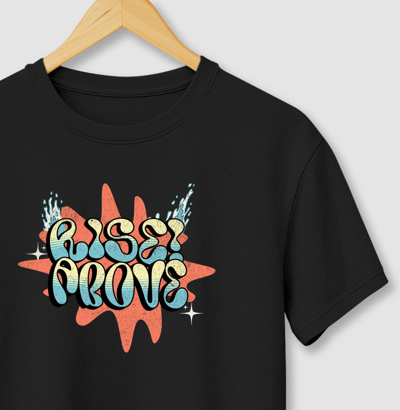 Camiseta Rise! Streetwear Estampa Premium Unissex – Moda Urbana