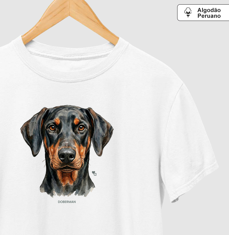 Cães - Doberman - Algodão Peruano