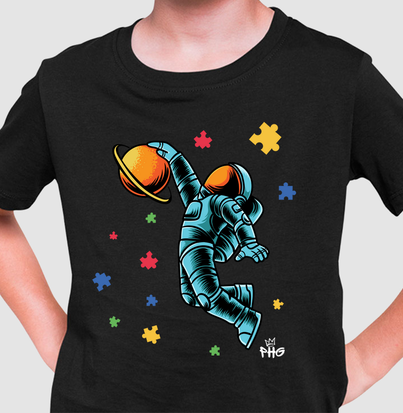 Camiseta Infantil Astronauta