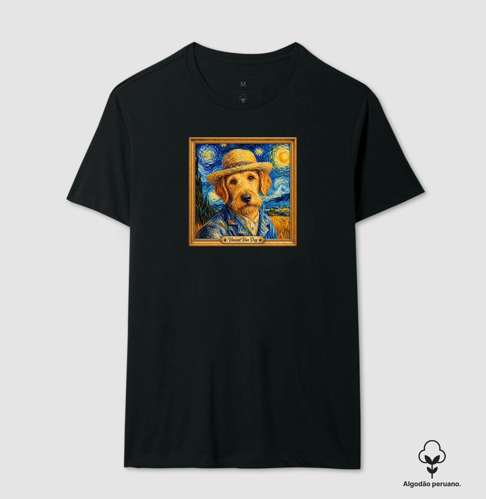 Vincent Van Dog - Camiseta Algodão Peruano