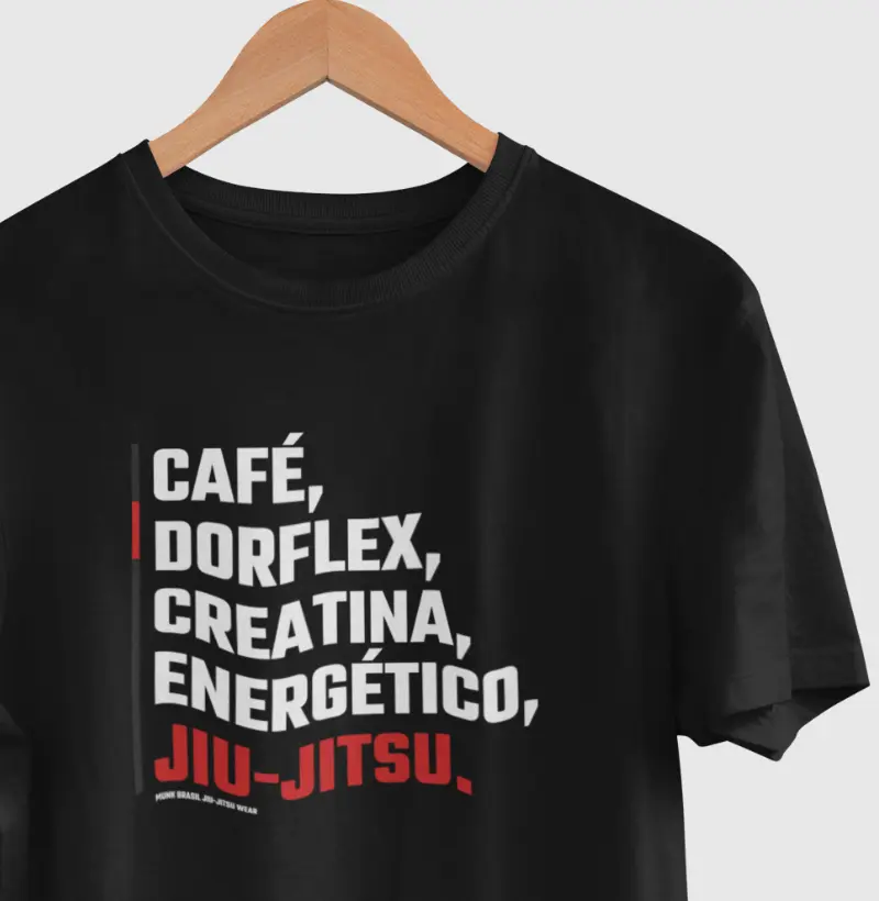 Jiu-Jitsu, Café, Dorflex, Creatina, Energético.