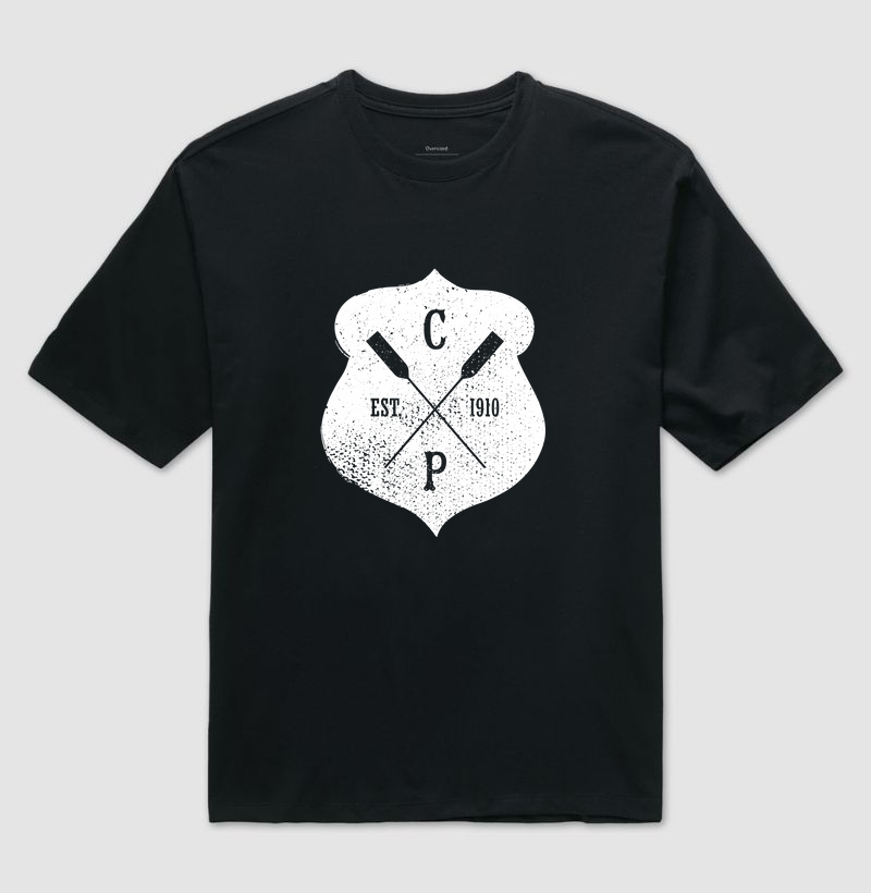 Camiseta Oversized - Escudo Vintage