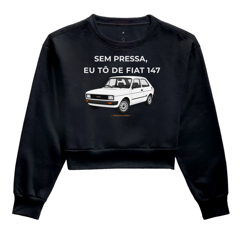 Sem pressa, eu tô de Fiat 147 Branco