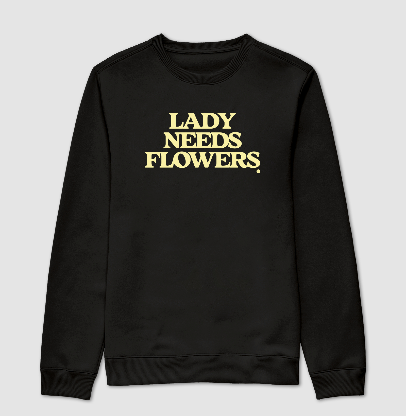 LADY NEEDS FLOWERS - Suéter Moletom