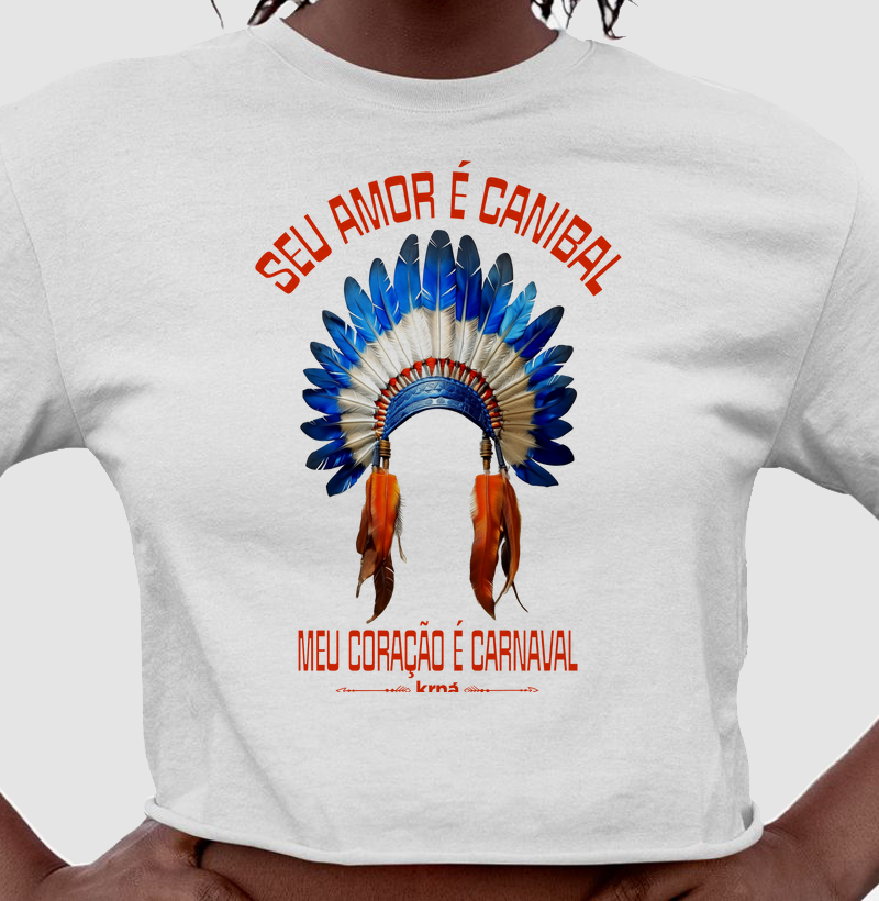 Cropped Axé Seu Amor é Canibal